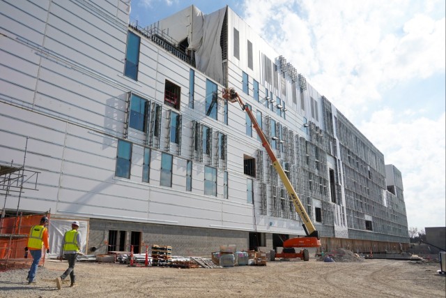 Construction continues at the Louisville VA Medical Center Oct. 30, 2024