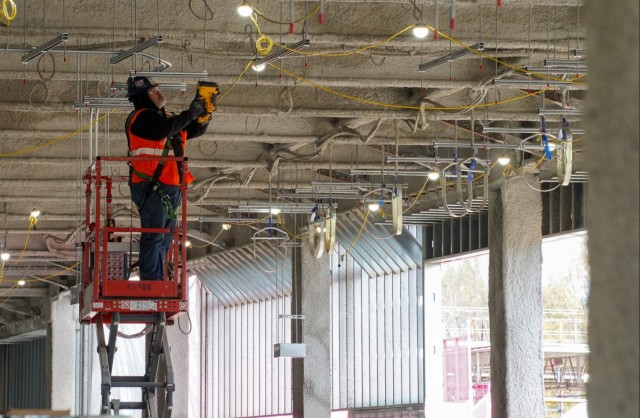 Construction continues at the Louisville VA Medical Center Nov. 13, 2024